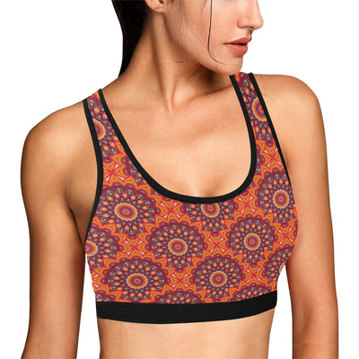 Bohemian Pattern Print Design 04 Sports Bra