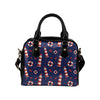 Nautical Pattern Print Design A03 Shoulder Handbag