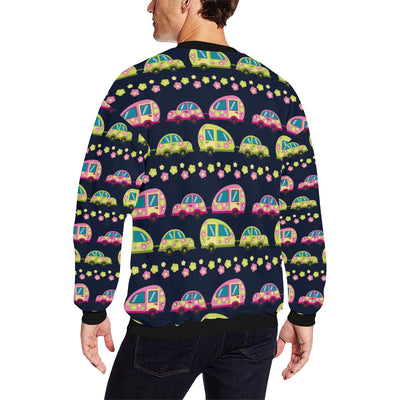 Camper Cute Camping Design No 3 Print Men Long Sleeve Sweatshirt