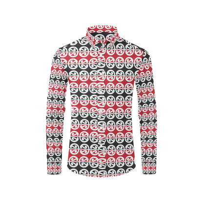 Maori Classic Themed Design Print Men's Long Sleeve Shirt