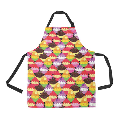 Cupcake Pattern Print Design CP02 Apron with Pocket