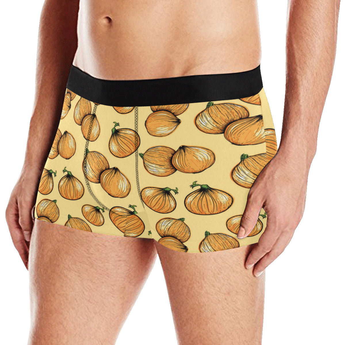 Onion Pattern Print Design A04 Men's Boxer Briefs