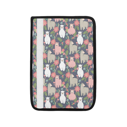 Alpaca Pattern Print Design 03 Car Seat Belt Cover