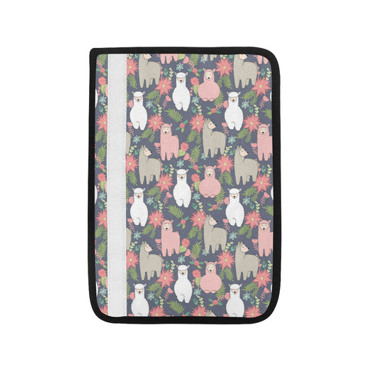 Alpaca Pattern Print Design 03 Car Seat Belt Cover