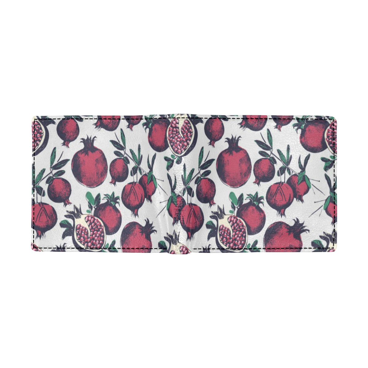 Pomegranate Pattern Print Design PG01 Men's ID Card Wallet