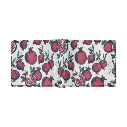 Pomegranate Pattern Print Design PG01 Men's ID Card Wallet