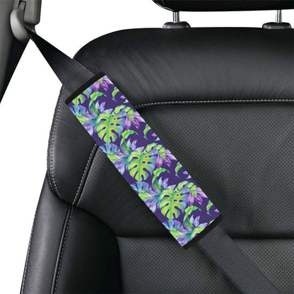 Tropical Flower Pattern Print Design TF019 Car Seat Belt Cover