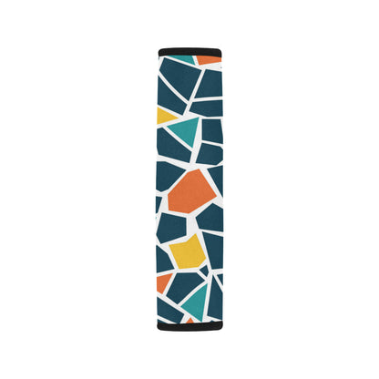 Mosaic Pattern Print Design 02 Car Seat Belt Cover