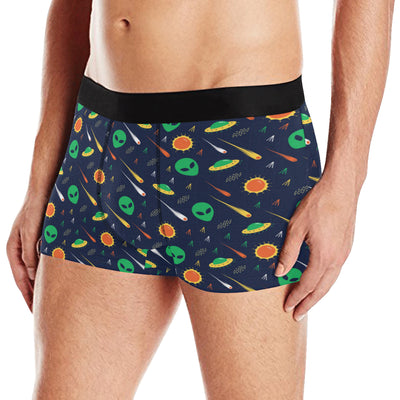 Alien UFO Pattern Print Design 05 Men's Boxer Briefs