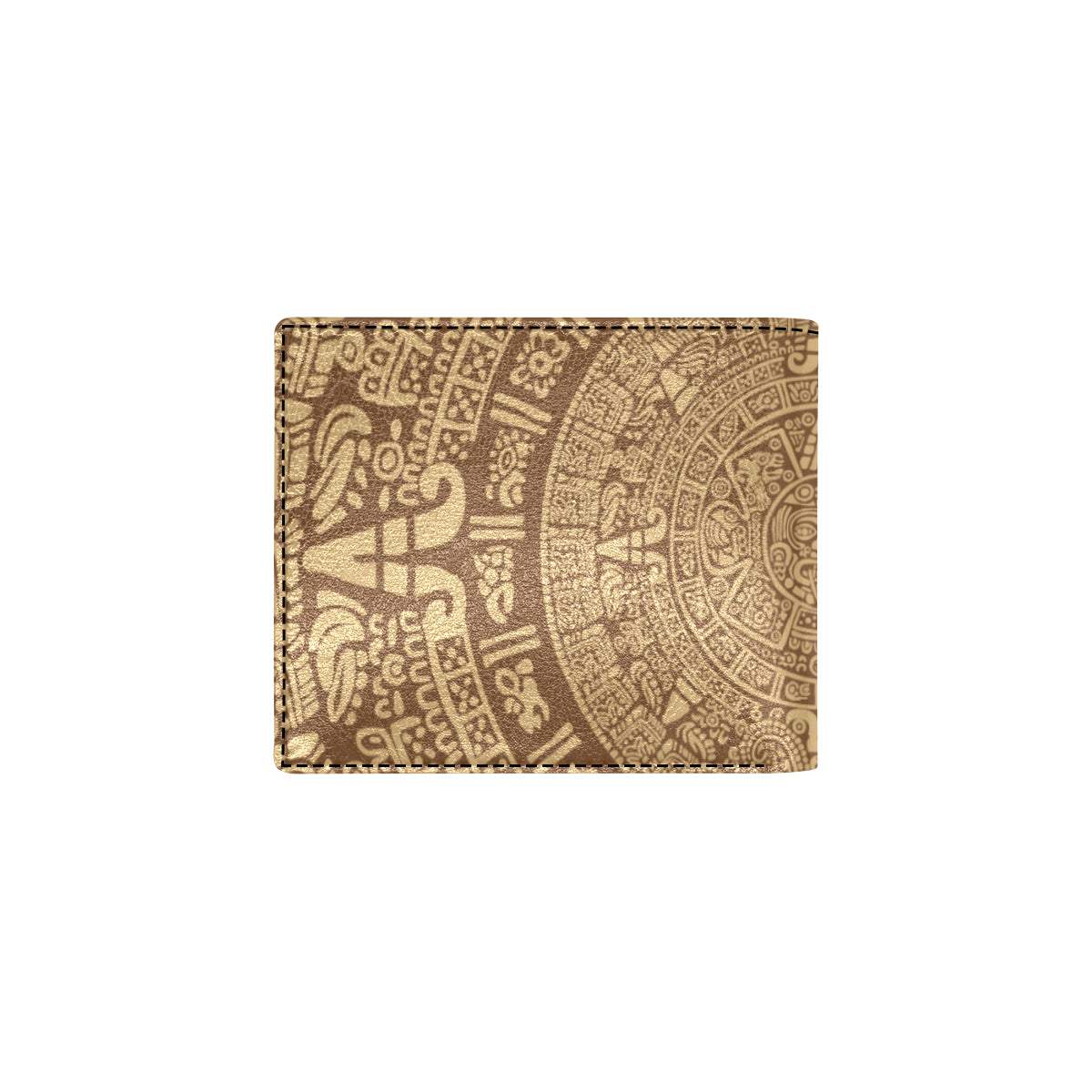 Mayan Pattern Print Design 01 Men's ID Card Wallet