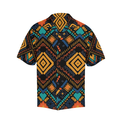 Kente Pattern Print Design 05 Men's Hawaiian Shirt
