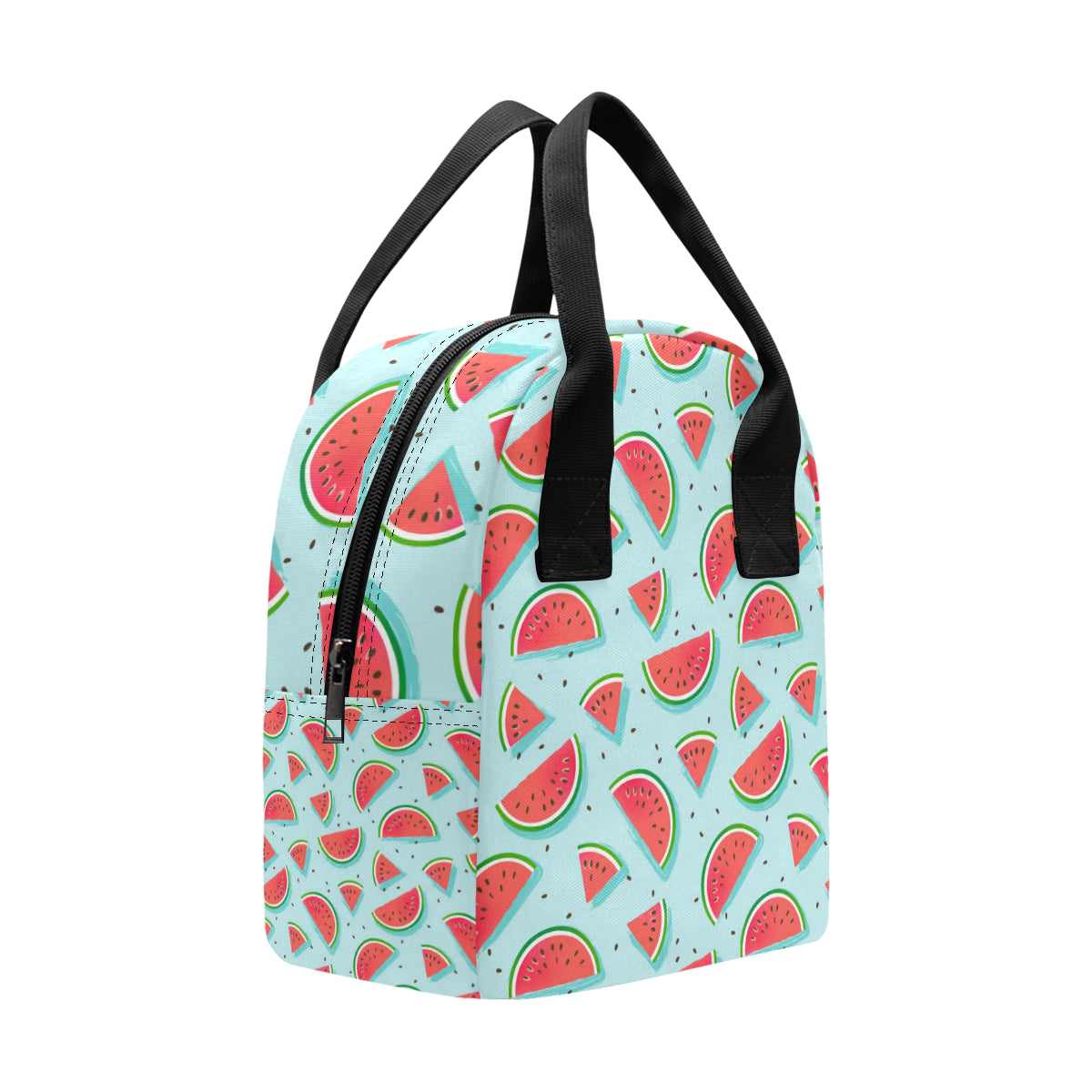 Watermelon Pattern Print Design WM03 Insulated Lunch Bag
