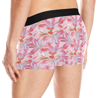 Amaryllis Pattern Print Design 02 Men's Boxer Briefs