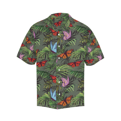 Monarch Butterfly Pattern Print Design 04 Men's Hawaiian Shirt