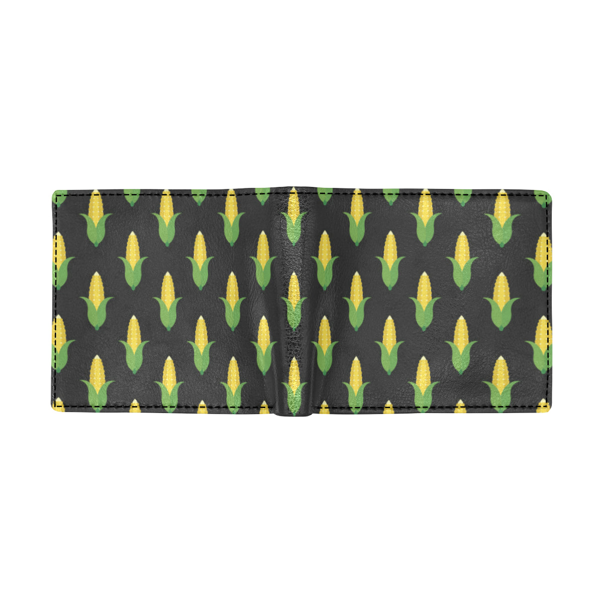 Corn Pattern Print Design 05 Men's ID Card Wallet