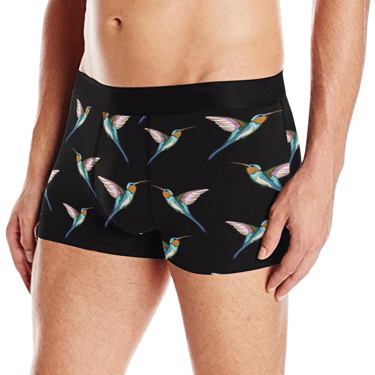Hummingbird Pattern Print Design 06 Men's Boxer Briefs