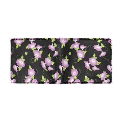 Morning Glory Pattern Print Design MG02 Men's ID Card Wallet