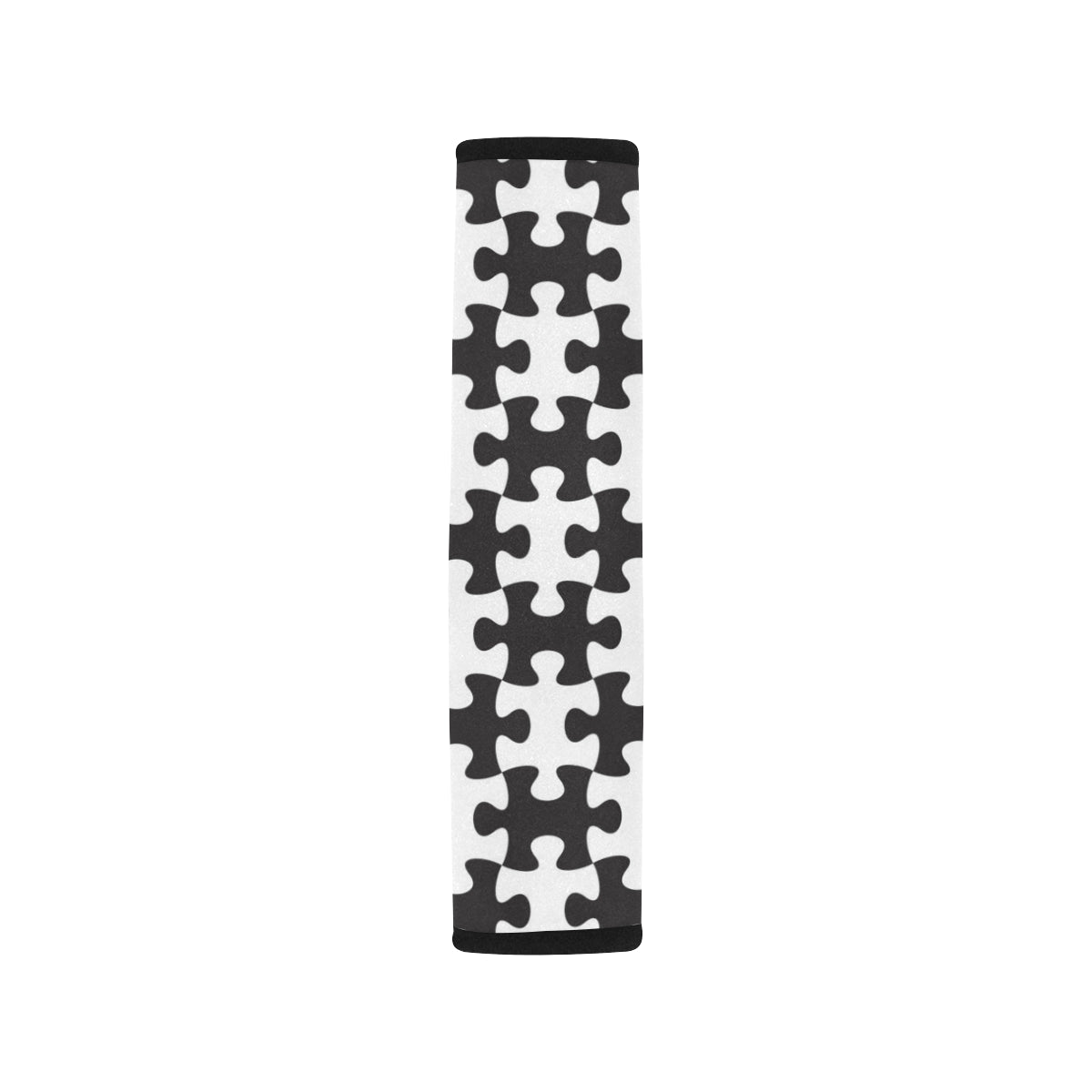 Puzzle Black White Pattern Print Design A02 Car Seat Belt Cover
