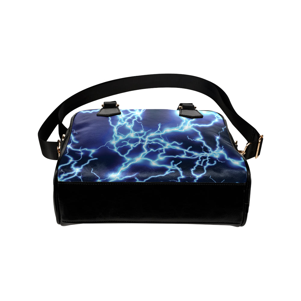 Lightning Thunder Pattern Print Design 04 Shoulder Handbag