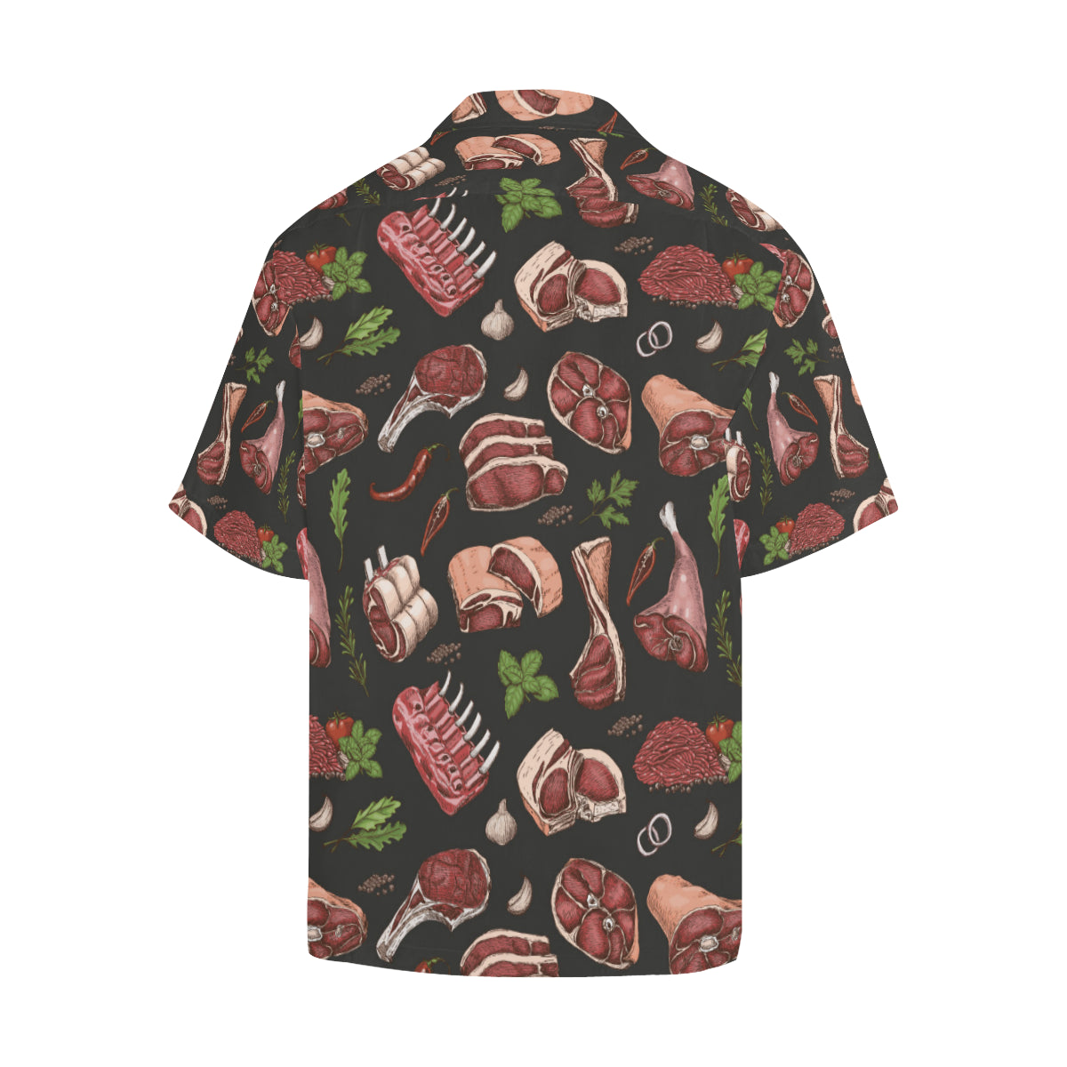 Meat Pattern Print Design 02 Men's Hawaiian Shirt