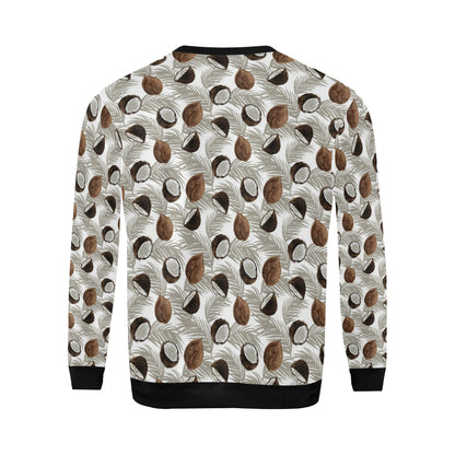 Coconut Pattern Print Design CN03 Men Long Sleeve Sweatshirt