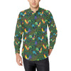 Rooster Pattern Print Design A01 Men's Long Sleeve Shirt