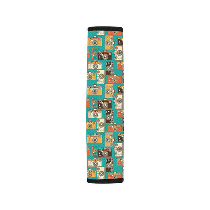 Camera Pattern Print Design 02 Car Seat Belt Cover