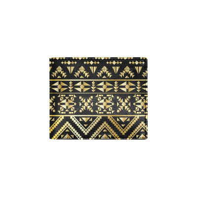 Gold Aztec Tribal Men's ID Card Wallet