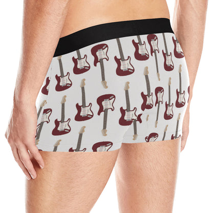 Bass Guitar Pattern Print Design 03 Men's Boxer Briefs