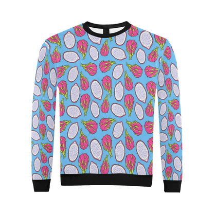 Dragonfruit Pattern Print Design DF04 Men Long Sleeve Sweatshirt
