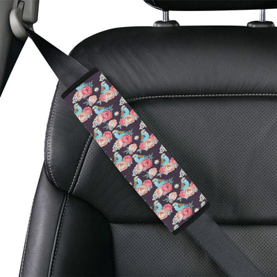 Bluebird Pattern Print Design 02 Car Seat Belt Cover