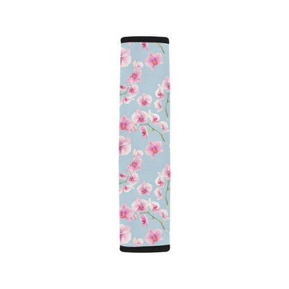 Orchid Pink Pattern Print Design OR01 Car Seat Belt Cover