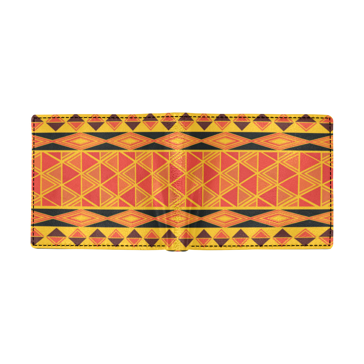 African Pattern Print Design 01 Men's ID Card Wallet