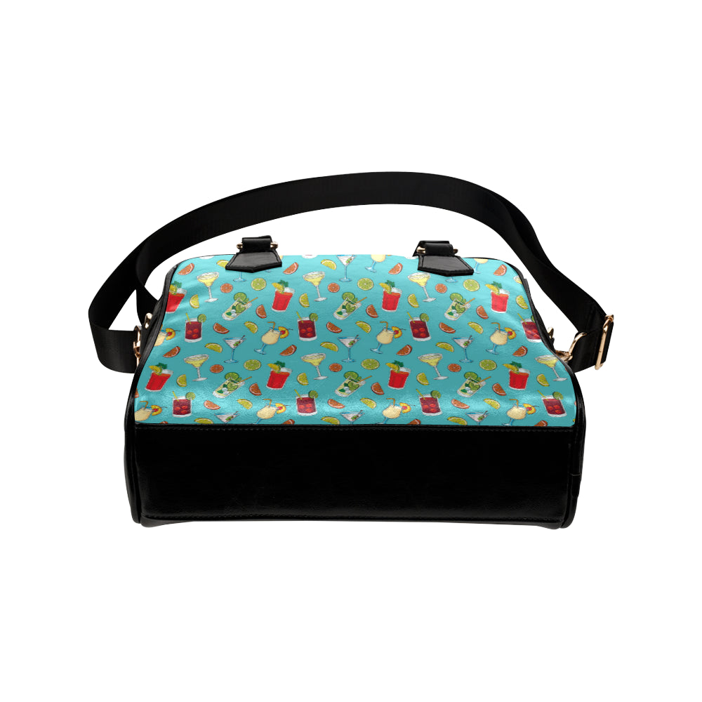 Cocktail Pattern Print Design 05 Shoulder Handbag