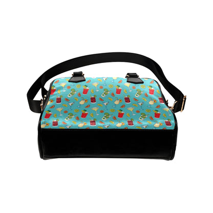 Cocktail Pattern Print Design 05 Shoulder Handbag