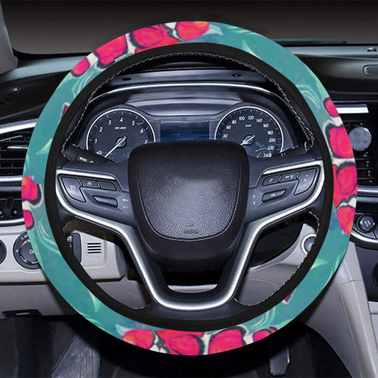 Clownfish Pattern Print Design 02 Steering Wheel Cover with Elastic Edge