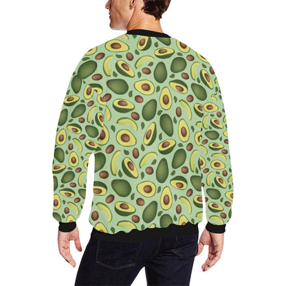 Avocado Pattern Print Design AC01 Men Long Sleeve Sweatshirt