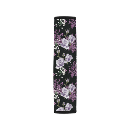 Lilac Pattern Print Design LI04 Car Seat Belt Cover