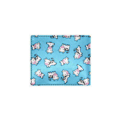 Cow Pattern Print Design 01 Men's ID Card Wallet