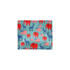 Donkey Red Elephant Pattern Print Design 03 Men's ID Card Wallet