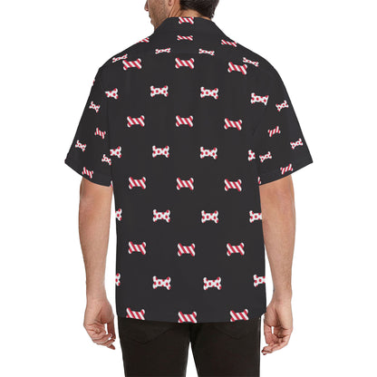 Dog Bone Pattern Print Design 04 Men's Hawaiian Shirt