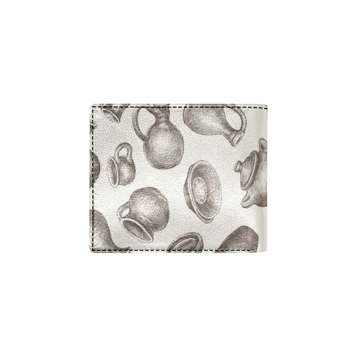 Pottery Pattern Print Design A01 Men's ID Card Wallet