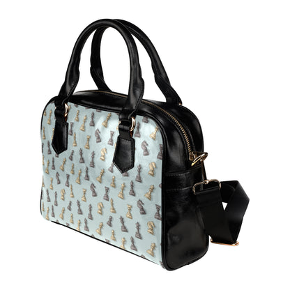 Chess Pattern Print Design 02 Shoulder Handbag