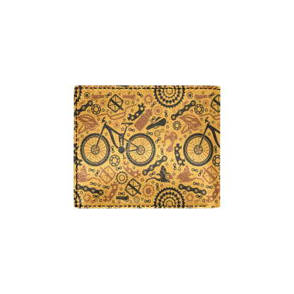 Mountain bike Pattern Print Design 03 Men's ID Card Wallet