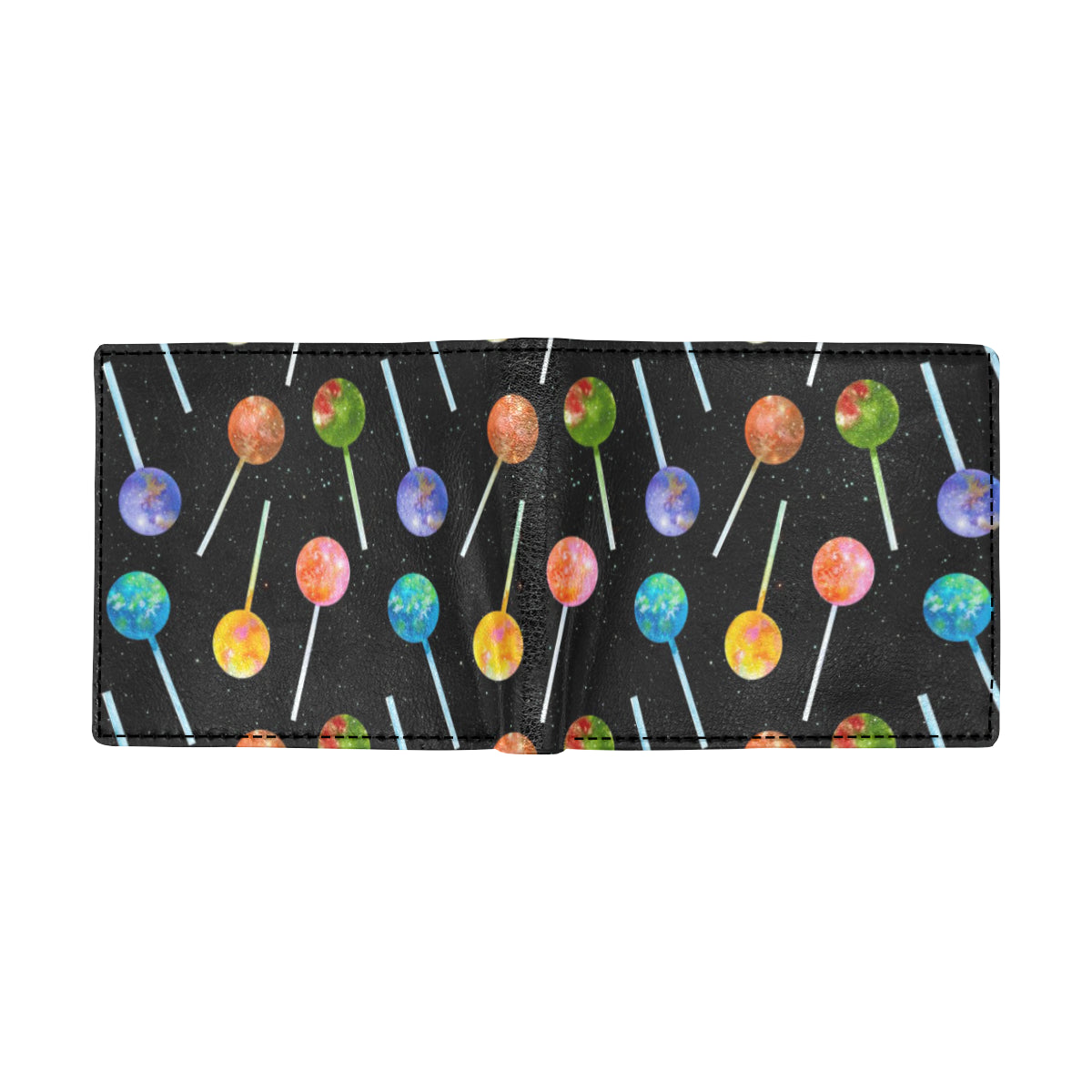 Lollipop Pattern Print Design LL04 Men's ID Card Wallet