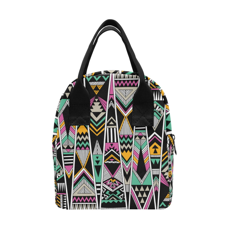 Tribal Aztec Triangle Insulated Lunch Bag