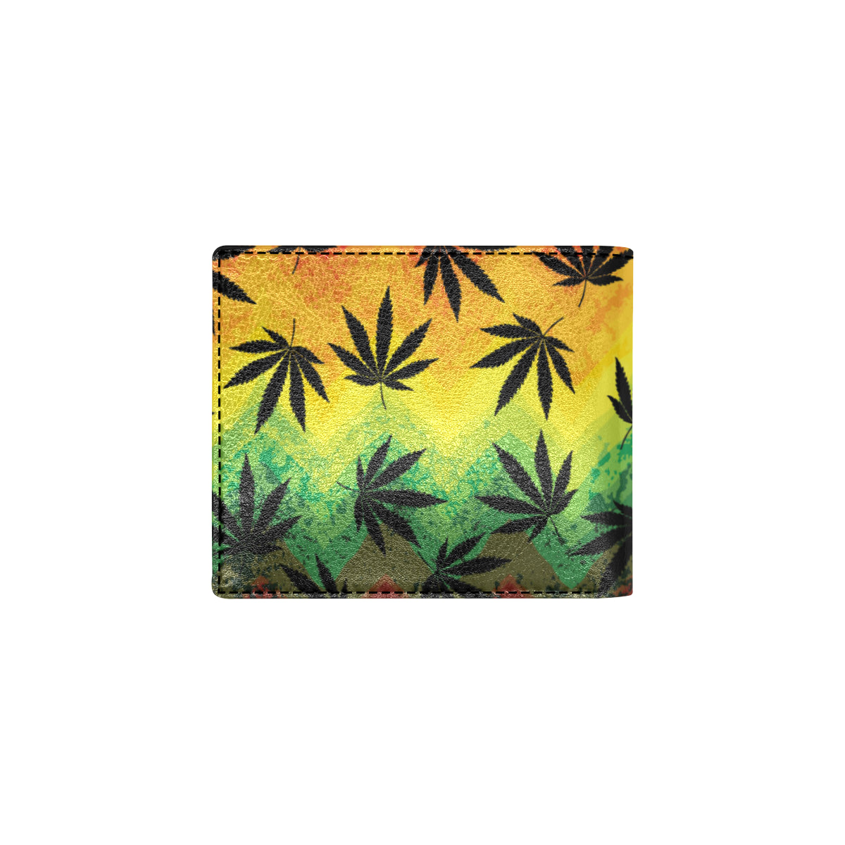 Rasta Pattern Print Design A02 Men's ID Card Wallet