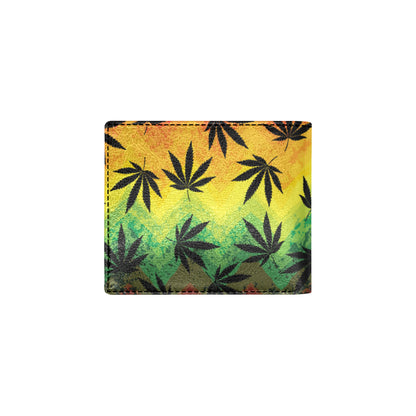 Rasta Pattern Print Design A02 Men's ID Card Wallet