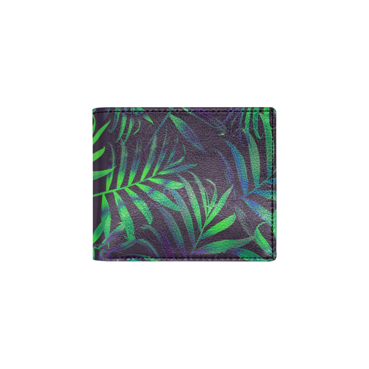 Palm Leaves Pattern Print Design PL01 Men's ID Card Wallet