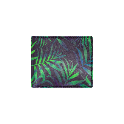 Palm Leaves Pattern Print Design PL01 Men's ID Card Wallet